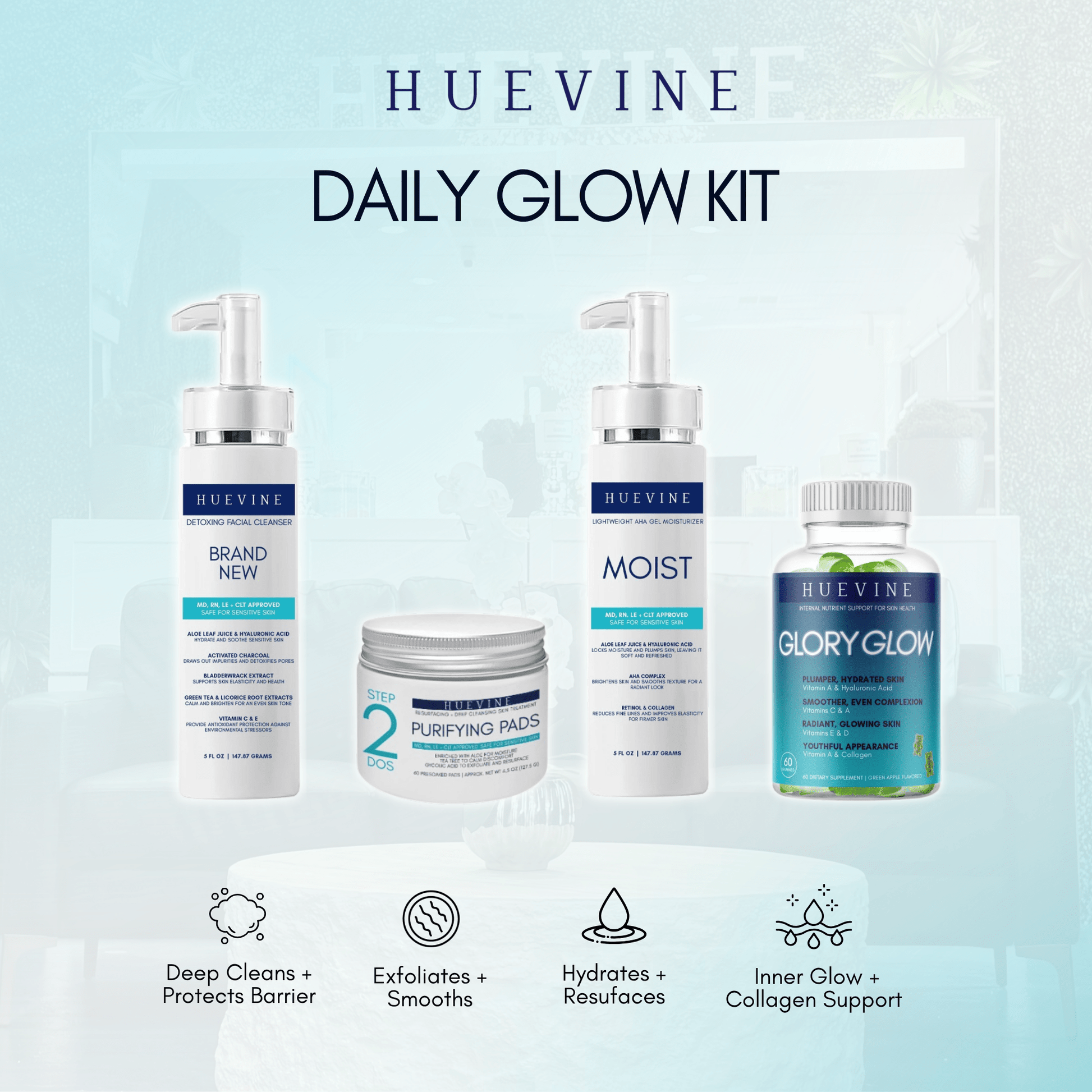 Daily Glow Kit - HueVine Wellness + Spa