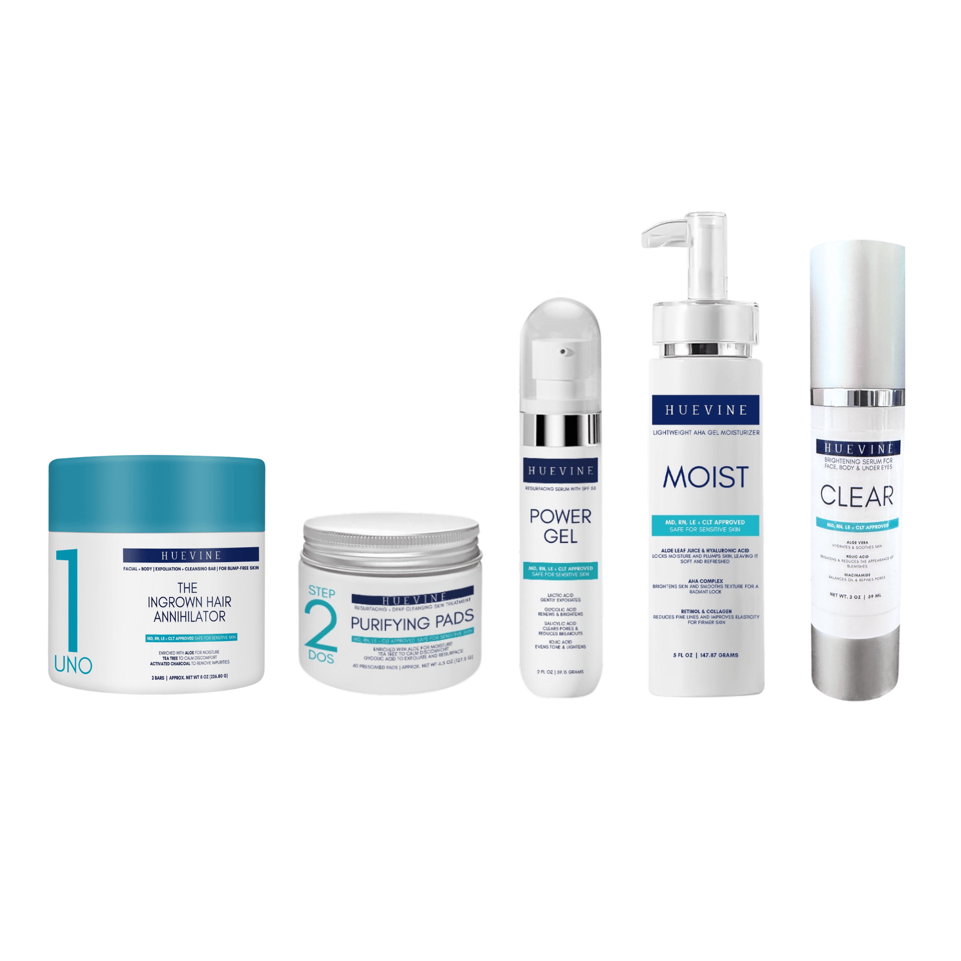 Luxe Beard Health Bundle – Ingrown Hair & Skin Maintenance - HueVine Wellness + Spa