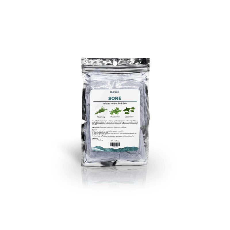 Sore | HERBAL BATH TEA - HueVine Wellness + Spa